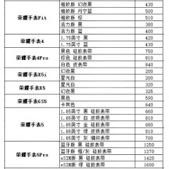 荣耀手表 1（联系业务以当天价格为准购买）