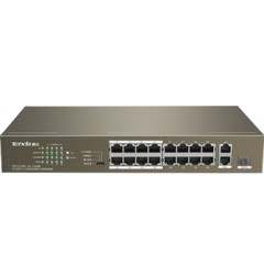 POE交换机 腾达TEG1118P-16-250W   16口千+2SFP POE铁壳
