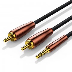 音频线 绿联 AV170 3.5转双莲花音频线 5米 80849