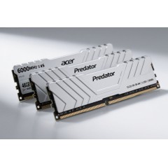 宏碁内存/48G 6000 DDR5 银翼凌霜星光银 Pallas Ⅱ（24G*2套装 台式 马甲条 海力士M-Die颗粒 C28 R655）