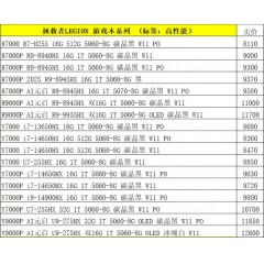 笔记本 联想 拯救者系列（联系业务以当天价格为准购买）