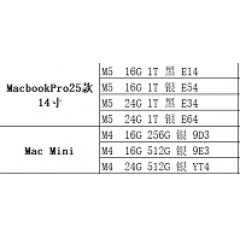 笔记本 苹果  MacbookPro系列（联系业务以当天价格为准购买）